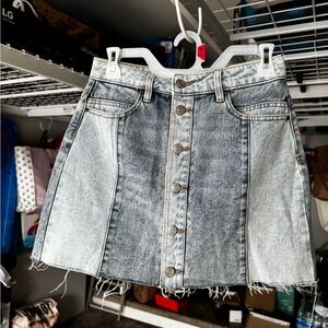PACSUN Jean Button Up skirt